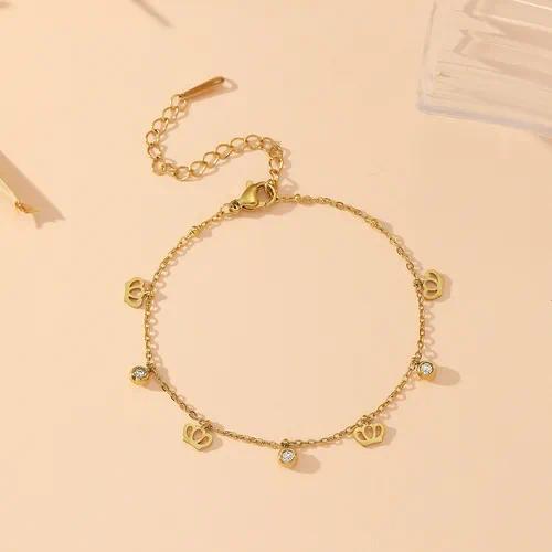 Crown Drop Anklet