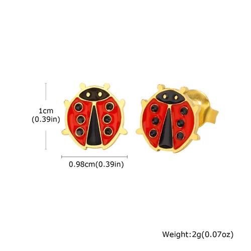 Ladybug Studs